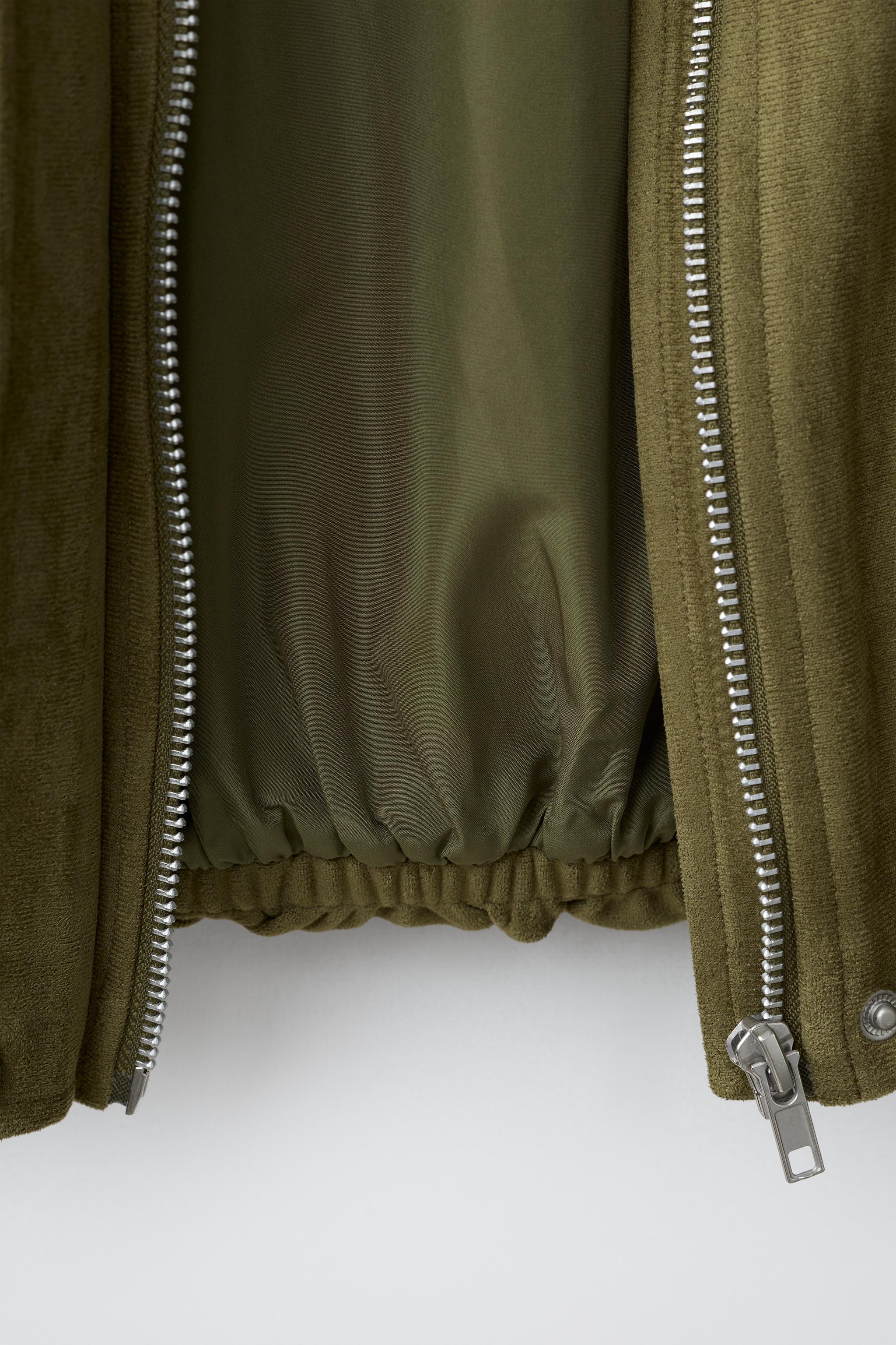BLOUSON BOMBER EFFET DAIM